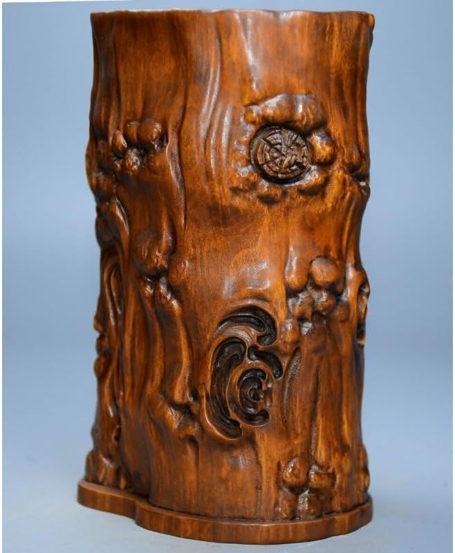 LimpaC Handcrafted Plum Blossom Tree Stool Brush Pot Statue