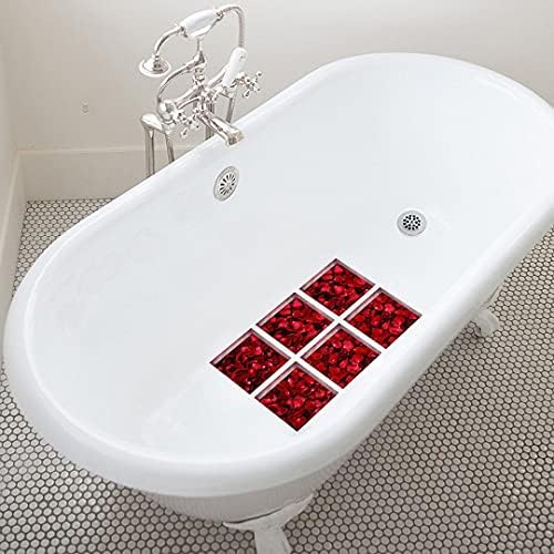 ChezMax Non-Slip Bath Stickers Petal Pattern 6 Pcs