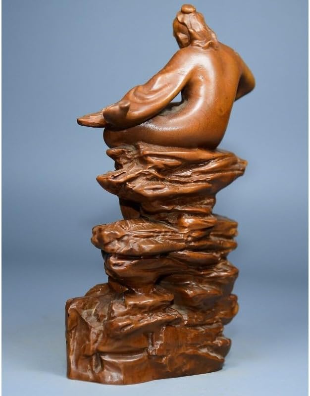LimpaC Handmade Boxwood Piano Playing Statue