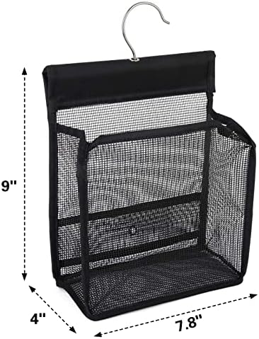 Hanging Mesh Bath Basket Organizer for College Dorms and Travel