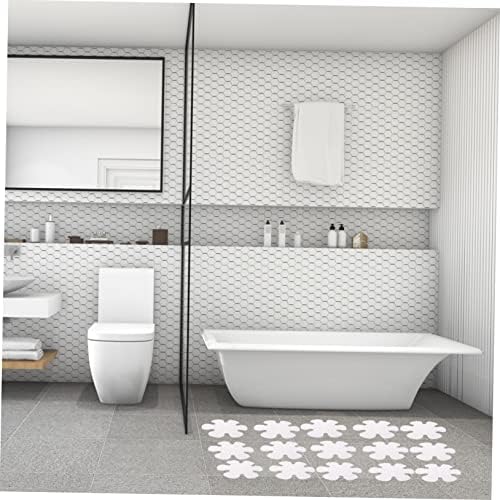 Mobestech 20pcs Non-Slip Flower Bathtub Stickers