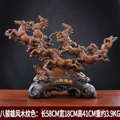 Chinese Feng Shui Resin Wealth Horse Statue - 1336
