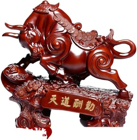 Large Wealth Prosperity Feng Shui Bull Statue for Home Office