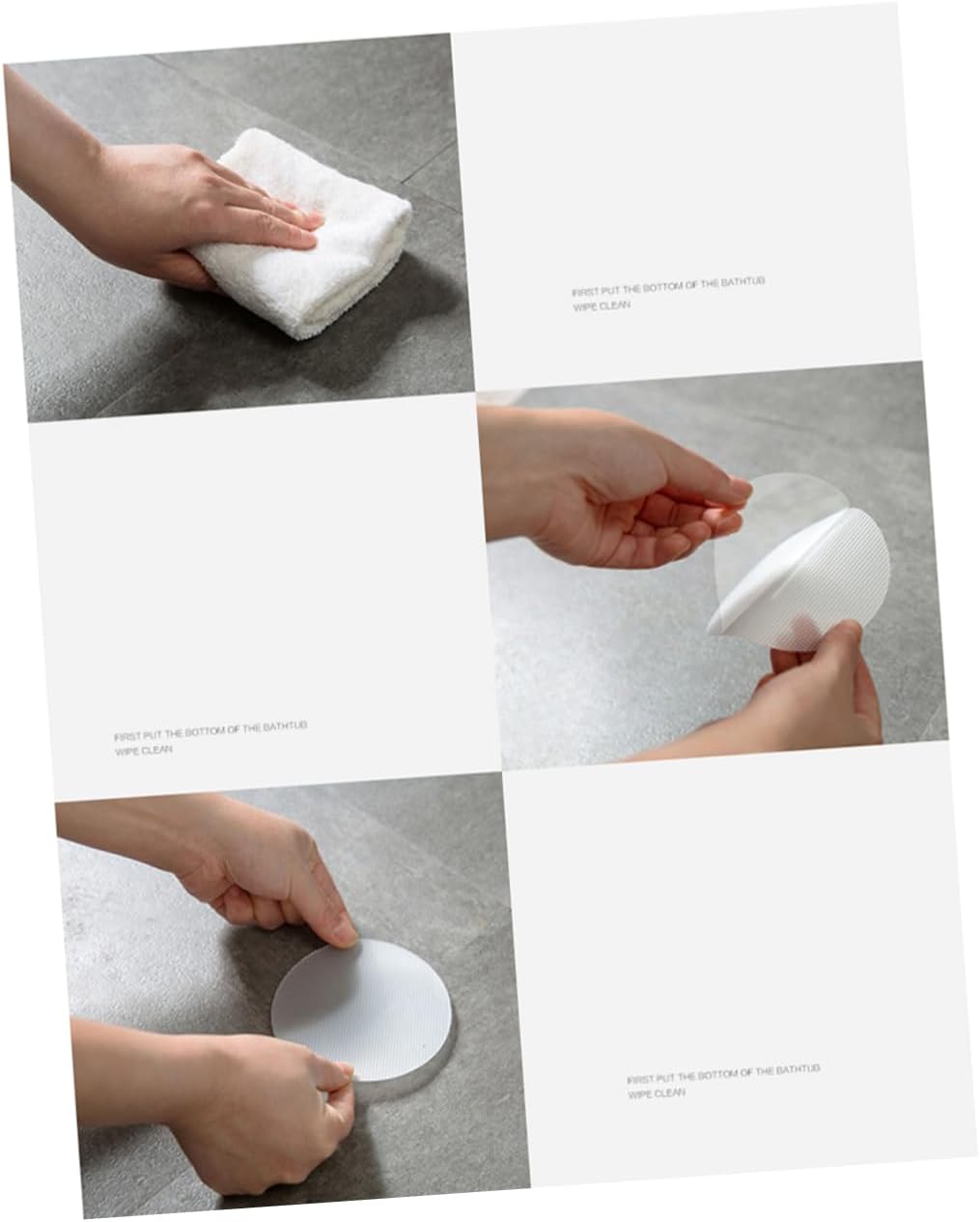 PRETYZOOM Non-Slip Bathtub Stickers Round Design