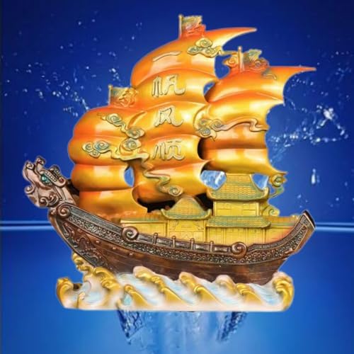 Chinese Feng Shui Resin Wealth Prosperity Statue - 1366
