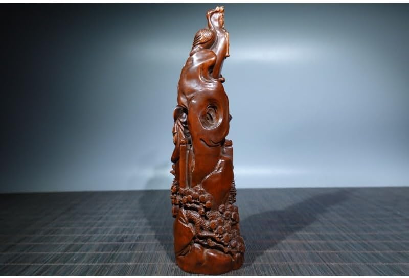 LimpaC Mini Boxwood Meditating Woman Statue