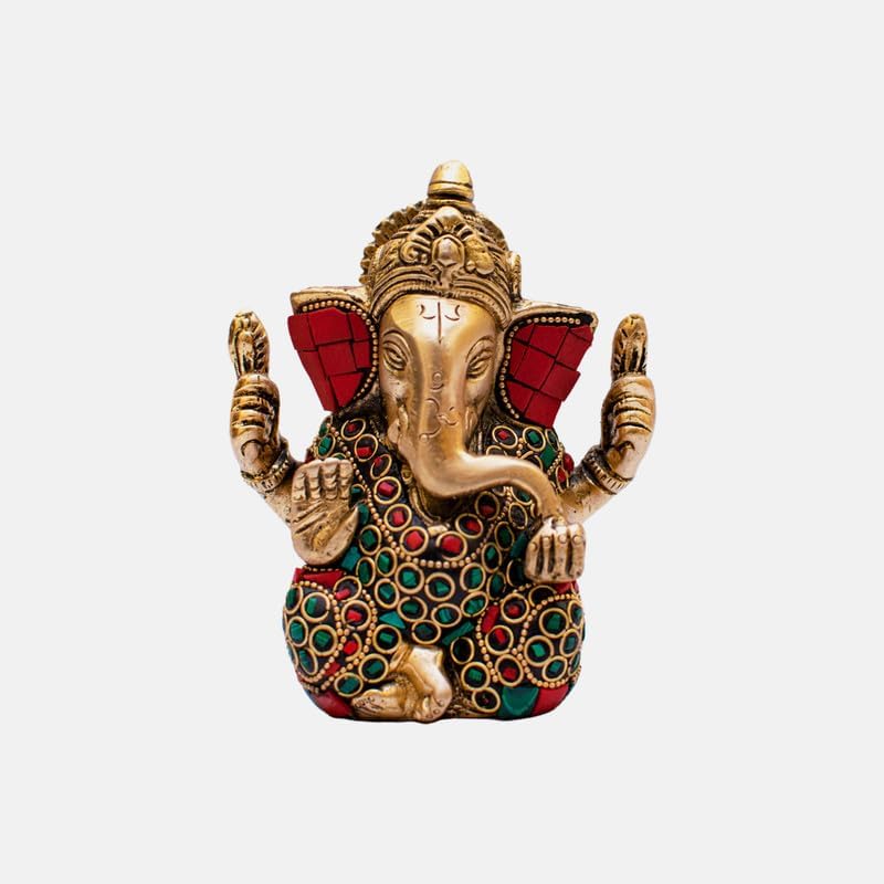 Statuestudio Brass Lord Ganapati Idol Decor
