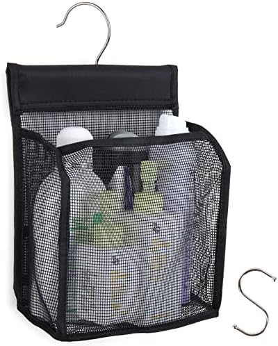 Hanging Mesh Bath Basket Organizer for College Dorms and Travel