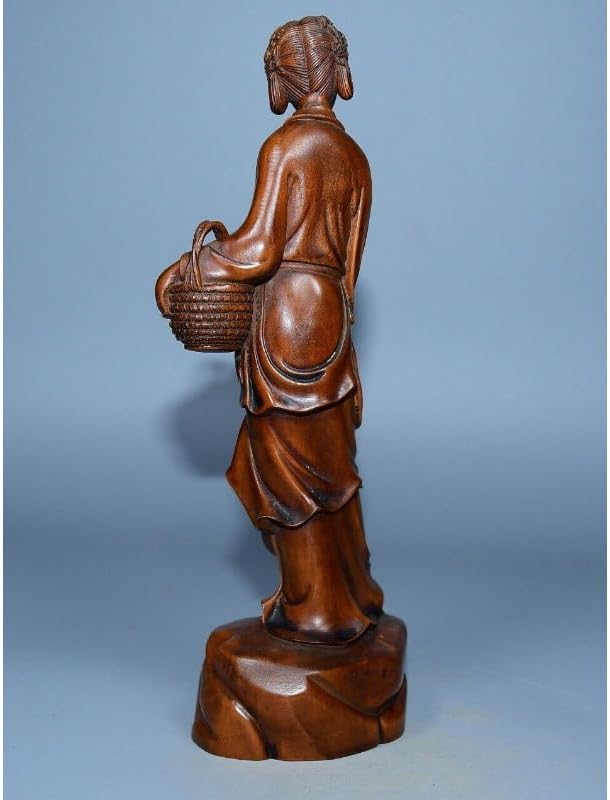 LimpaC Collection Mini Boxwood Meditating Woman Statue