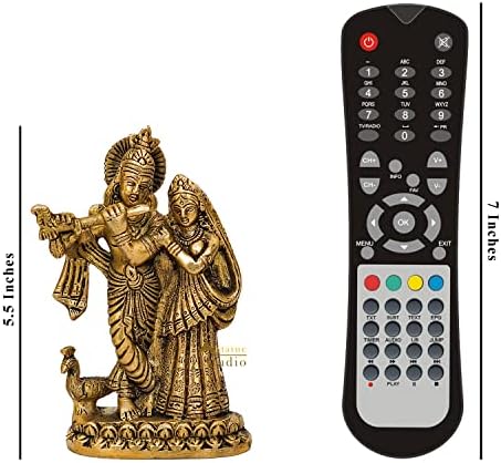 Statuestudio Brass Radha Krishna Idol 55 Inch 1