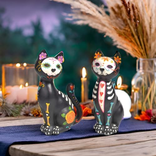 Newman House Studio Sugar Skull Figurine Set of 2
