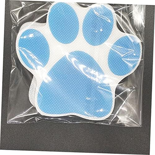 Ciieeo 4pcs Cartoon Dog Footprint Bath Decals