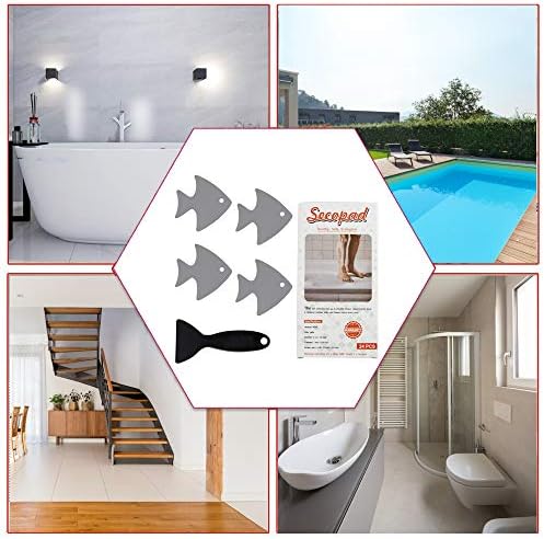 Non-Slip Bathtub Stickers Set with Scraper