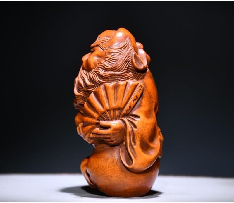 LimpaC Handcrafted Boxwood Zhong Kui Statue