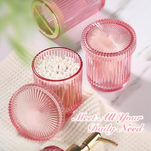 RYTOXILO Pink Bathroom Accessory Set 4 Pack 1