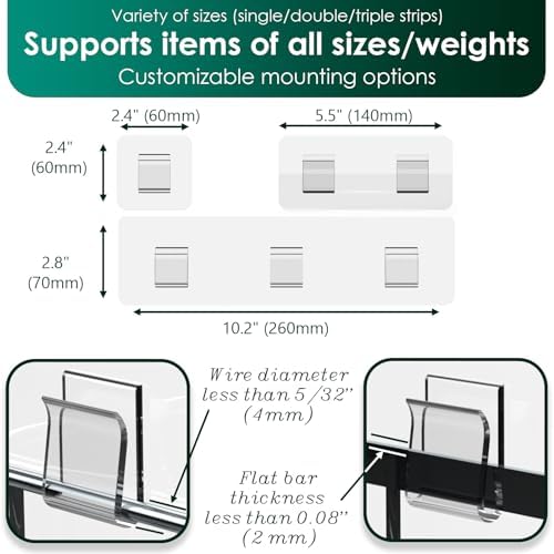 Jovware 14 Pack Shower Caddy Adhesive Replacement 1