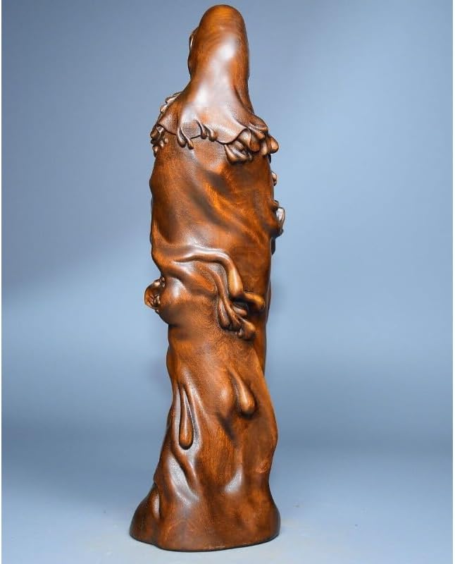 LimpaC Handcrafted Boxwood Avalokitesvara Statue