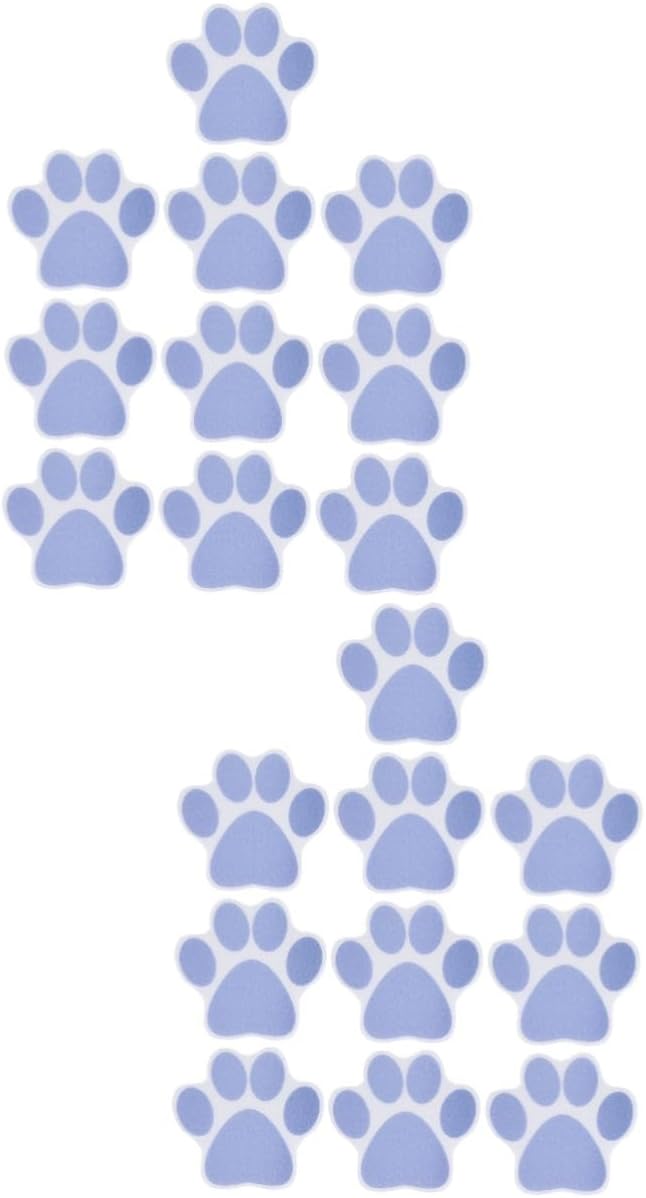 ABOOFAN 20 Pcs Dog Paw Print Non-Slip Stickers 1