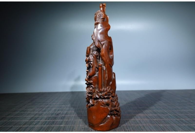 LimpaC Mini Boxwood Meditating Woman Statue