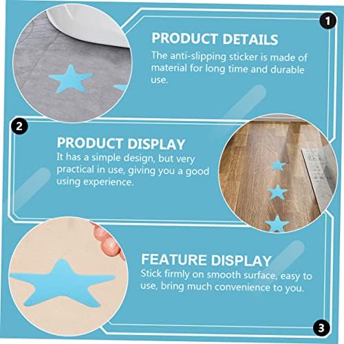 VOSAREA 40Pcs Anti Slip Star Bathtub Stickers for Safety