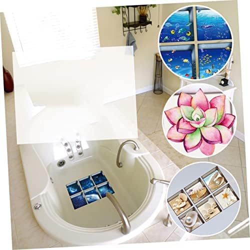 SOPOTUTU 6 Pcs Non-Slip Bathtub Stickers Decals