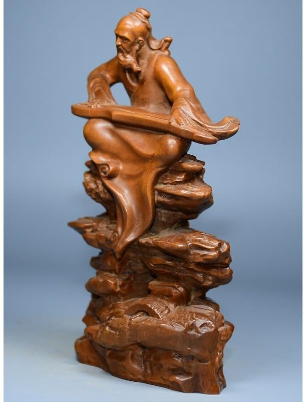 LimpaC Handmade Boxwood Piano Playing Statue