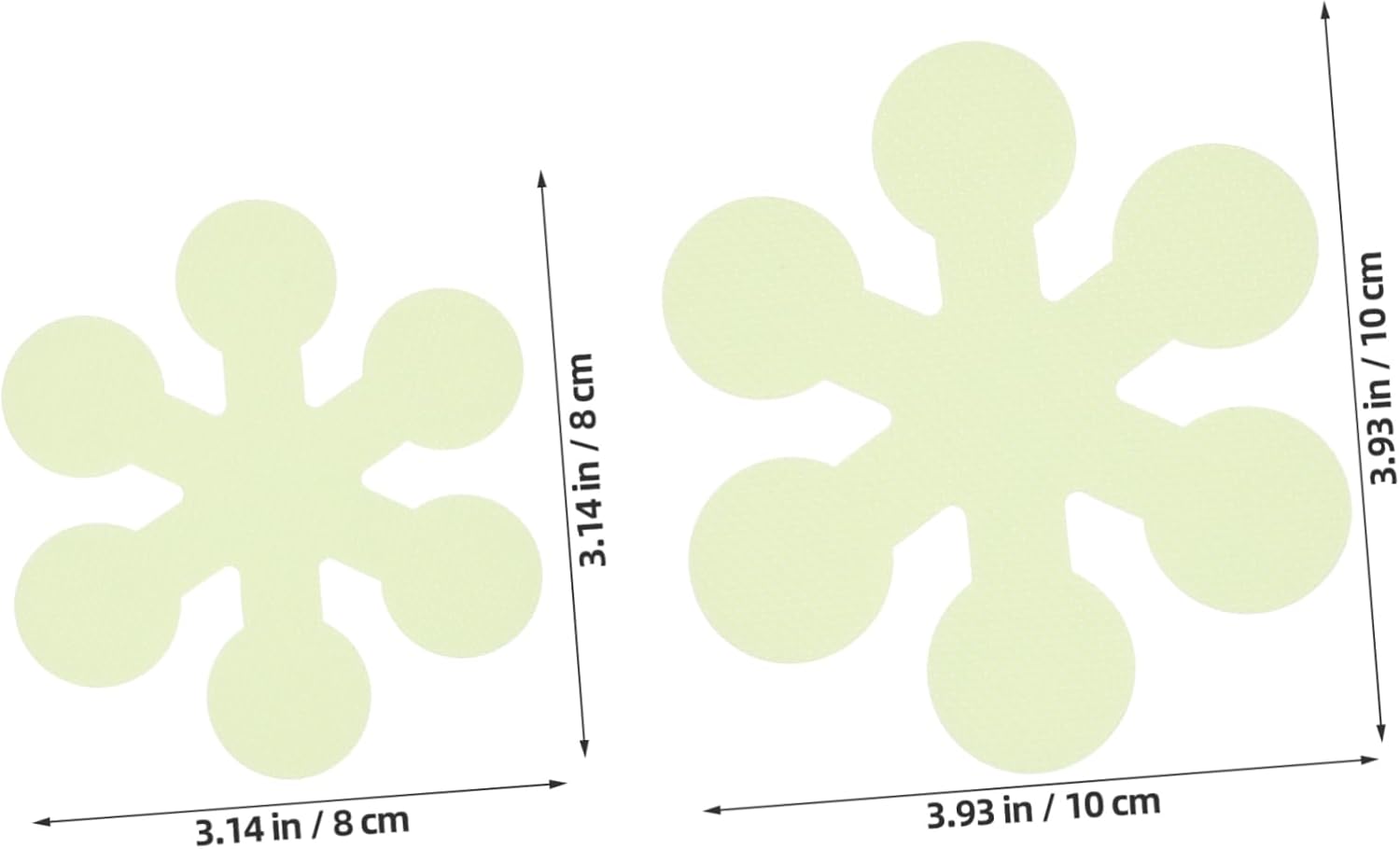 20pcs Snowflake Non-Slip Stickers for Bathtub Safety