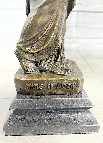 Fisher New York Statue of Liberty Bronze Sculpture on Marble Base 1
