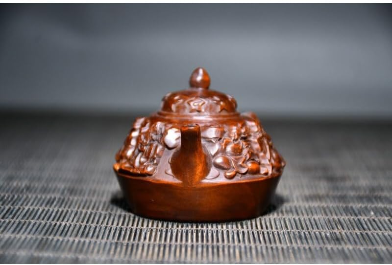 LimpaC Collection Boxwood Eight Immortal God Teapot Statue