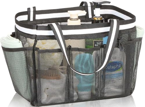 XL Mesh Shower Caddy Portable Bag for Travel and Gym