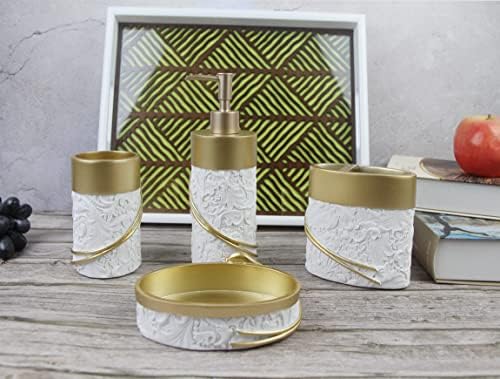 Hymmah Bathroom Accessories Set 4 Pcs Resin