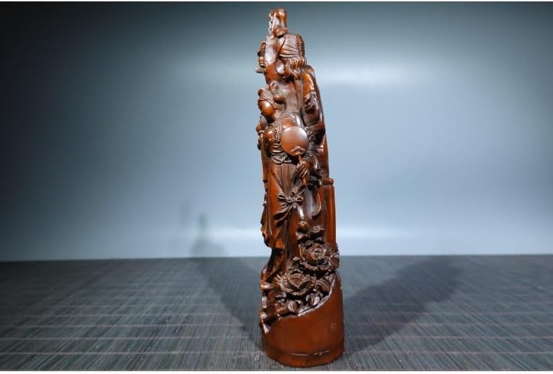 LimpaC Mini Boxwood Meditating Woman Statue