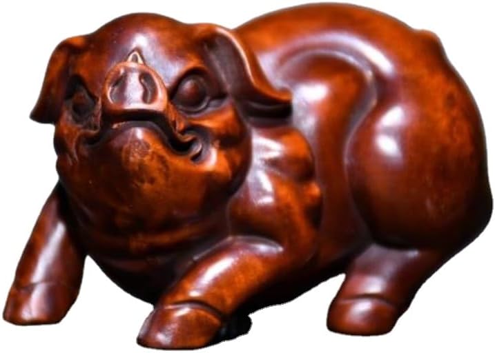 Boxwood Zodiac Pig Statues - 12 Lovable Animal Sculptures