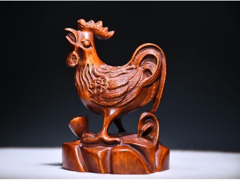 Boxwood Zodiac Chicken Statues Handcrafted Home Decor