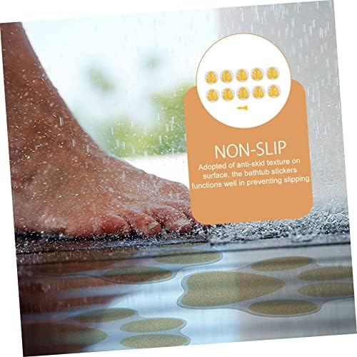 FONDOTIN Boys Girls Bath Stickers Tan Anti-Slip Waterproof Bathtub Appliques