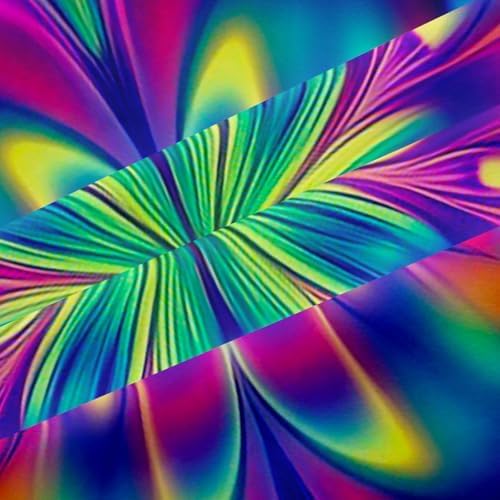 Erosebridal Psychedelic Shower Curtain Set
