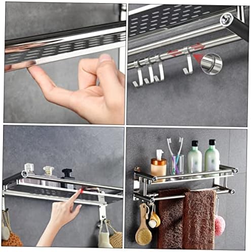 Unomor Shower Wall Storage Rack Stainless Steel