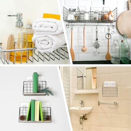cobee 8 Pcs Shower Caddy Adhesive Hooks 1