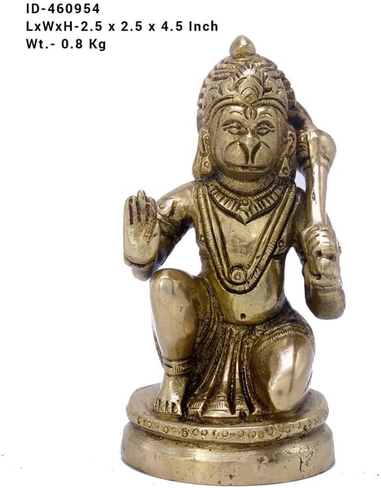 Statuestudio Lord Hanuman Brass Statue 45 Inch