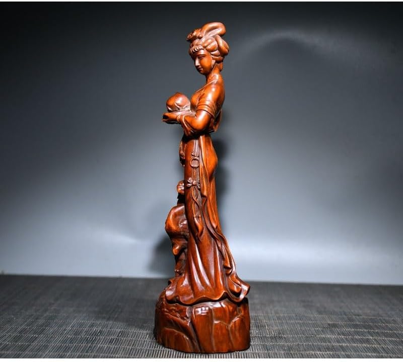 LimpaC Handcrafted Boxwood Ma Gu Longevity Statue