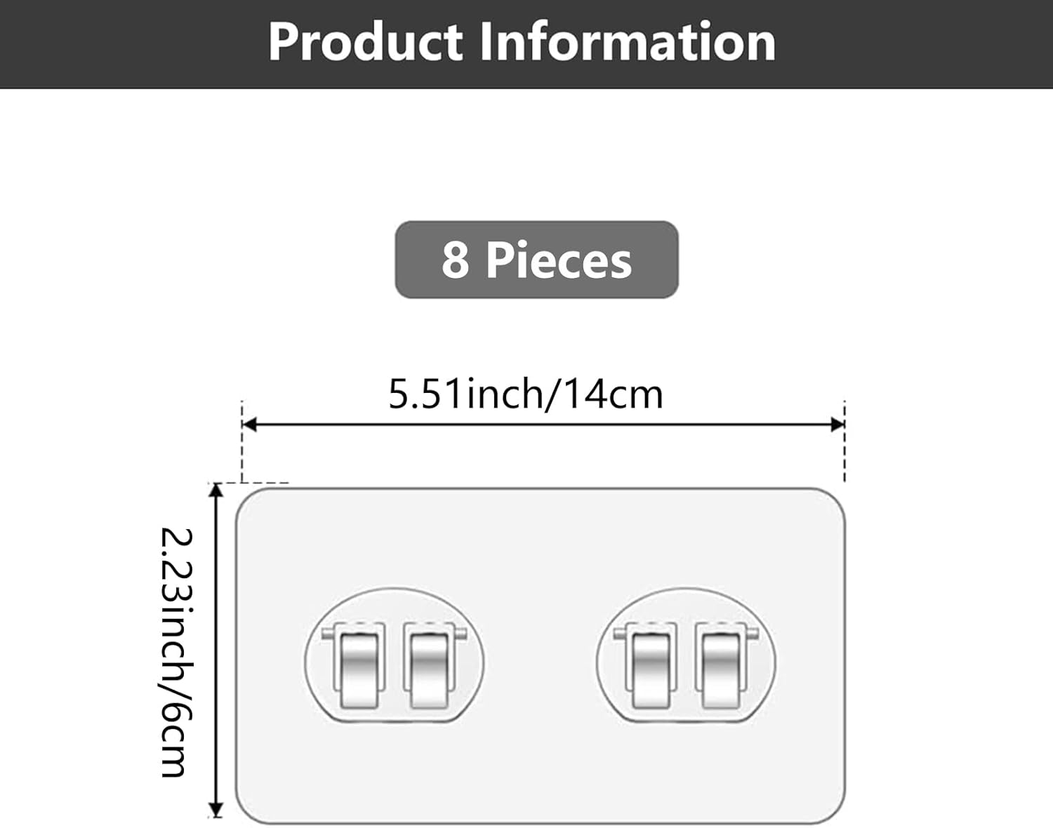 Spiglamm 8 Pack Shower Caddy Hooks Replacement