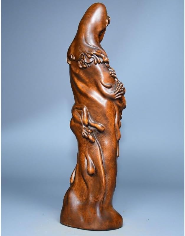 LimpaC Handcrafted Boxwood Avalokitesvara Statue