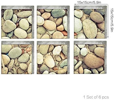 vipolish 6Pcs 3D Bathtub Stickers Non Slip Safety Decals