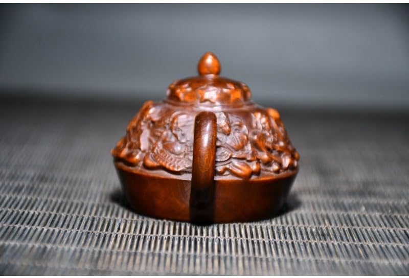 LimpaC Collection Boxwood Eight Immortal God Teapot Statue