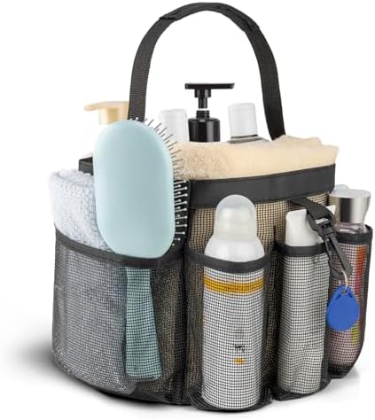 Mesh Shower Caddy Portable with 8 Pockets 1