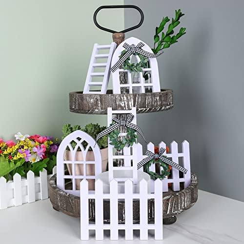 Farmhouse Decor Statue -- Gold Black Design