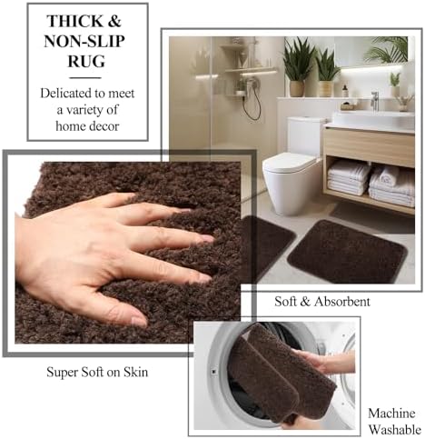 XLHOMO 24 PCS Brown Bathroom Accessory Set 1