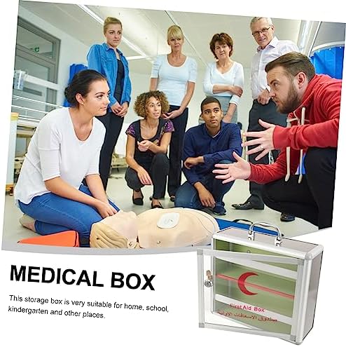 FOYTOKI Emergency First Aid Box Wall Mounted Medicine Cabinet