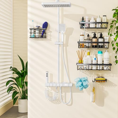 Moforoco 2Pack Adhesive Shower Hooks