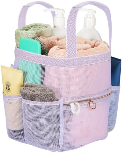 DV Lifestyle Mesh Shower Caddy with 7 Pockets and Zipper